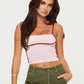 Waist Exposed Contrast Camisole Top