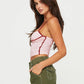 Waist Exposed Contrast Camisole Top